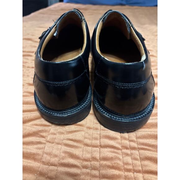 Johnston and Murphy Black Leather Buckle Closure Dress Shoe Size 12 - Picture 8 of 9
